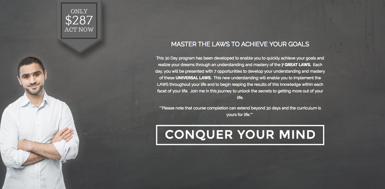 Change Your Life with the Laws (landing page)